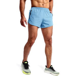 Pantalones Cortos Deportivos para Hombre, Color Azul Cielo, de Secado Rápido, para Atletas, con Bolsillo con Cremallera para Teléfono - Product Image 3