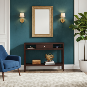 Table basse réglable en bois massif, design moderne vietnamien P.D.T KO33WC, couleur café, artisanale, pour salon - Product Image 2