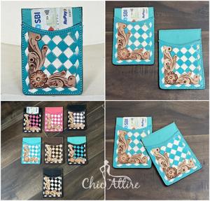 Nueva Cartera Delgada de Cuero Vacuno Hecha a Mano con Diseño a Cuadros Estilo Western, para Tarjetas de Crédito, Tamaño de Bolsillo, para Uso Diario, Unisex - Product Image 1