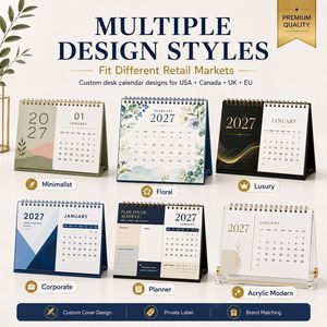 Calendario de Escritorio Personalizado 2027, Calendario de Mesa Espiral de Alta Calidad al por Mayor, Planificador de Escritorio para Oficina, Regalo Empresarial - Product Image 4