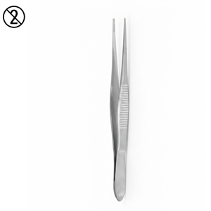 Pinza de Fijación Bracken Profesional de Alta Calidad, 1X2 Dientes, Acero Inoxidable, Instrumento Quirúrgico Oftálmico Desechable de Un Solo Uso - Product Image 6