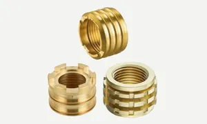 Inserts en laiton PPR pour raccords de tuyauterie en plastique, douilles filetées internes moletées pour soudage par fusion thermique et systèmes de plomberie - Product Image 3