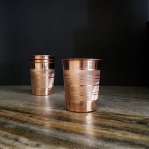 High Profit Copper Glass Tumbler Supplier Ayurvedic Drinking Water Cup Bulk Export Metal <b>Drinkware</b> India - Product Image 1