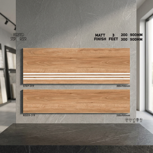 900x300mm And 900x200mm Porcelain Step Riser Tiles Matte Non Slip GVT Granite Marble Look Stair Treads - Product Image 2