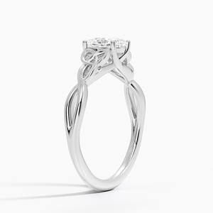 Bague BOJ 038 en argent 925, coupe ovale, nœud d'amour celtique, diamant 2 carats couleur D VVS1, moissanite certifiée GRA, vente à prix réduit - Product Image 2