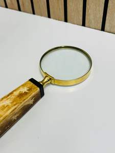 Lupa de Mano de 2.5'' con Mango de Hueso Natural |   Lupa de Inspección Óptica - Product Image 4