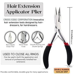 Hair Extension Tool Kit for Micro <b>Beads</b>, Sew-in Weft & Hand-Tied Extensions with C-Type <b>Needles</b> - Stainless Steel - Product Image 4