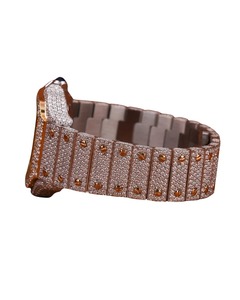 Montre de luxe antique avec mouvement à visage apparent, bracelet serti de diamants pour homme, en or blanc, avec diamants Moissanite VVS, bijoux Hip Hop - Product Image 3