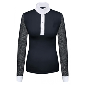 Womens Horse Riding Show <b>Shirt</b> Breathable Stretch Equestrian Competition <b>Shirt</b> Quick Dry Comfortable Riding Wear - Product Image 6