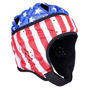 หมวกกันน็อคฟุตบอลอเมริกันสำหรับเด็กและเยาวชน ดีไซน์ใหม่ หมวกกันน็อคแบบนิ่ม 7v7 7on7 อุปกรณ์ป้องกันศีรษะสำหรับรักบี้ ปรับแต่งได้ - Product Image 1