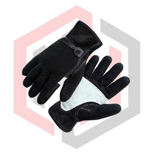 Gants de travail en cuir pour hommes et femmes, gants en cuir de vachette, doublure en coton, paume renforcée, antidéchirure, anti-chaleur, équipement de sécurité - Product Image 2