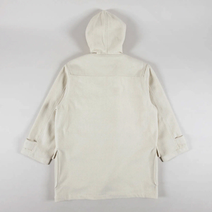 Wholesale <b>Men</b> Off-White <b>Wool</b> Blend Winter Warm Knitted <b>Wool</b> <b>Hooded</b> <b>Coat</b> Long Sleeveless Toggle Buttons Thick Winter Duffle <b>Coat</b> - Product Image 5