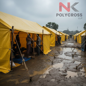 Bâche d'urgence portable pour zones sinistrées, résistante aux intempéries, en rouleau, laminée, pour abri d'urgence - Product Image 3