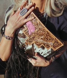 Bolso Bandolera de Cuero Vacuno con Flecos Estilo Western – Bolso de Hombro Boho Vintage Hecho a Mano con Borlas Largas para Mujer - Product Image 3