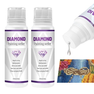 Sellador líquido para pintura de diamantes 3D, de secado rápido, antiamarilleo, superficie brillante, adecuado para pegamento abrillantador de diamantes de cristal DIY - Product Image 1