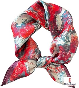 Pañuelo Corto Estampado Premium, Fabricante Textil OEM ODM de Marca Blanca, Proveedor de Accesorios de Moda Personalizados para Exportación - Product Image 2
