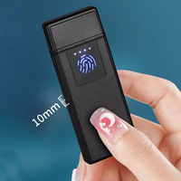 Briquet électronique USB Dericsson coupe-vent en plastique avec logo personnalisé, design classique