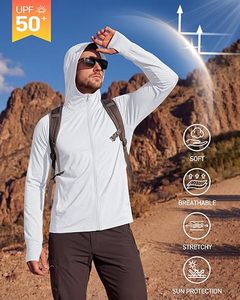 Sudadera con capucha blanca para hombre, con cremallera, manga larga, transpirable, de punto, informal, deportiva - Product Image 5
