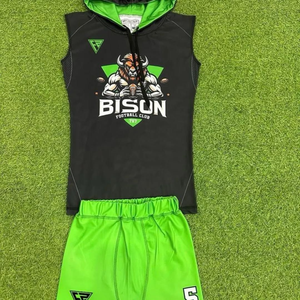 Tenue de football américain 7 contre 7 personnalisée avec logo, vente en gros, haute qualité, vêtements de sport unisexes pour jeunes - Product Image 4