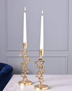 Candelabro de Latón Macizo Más Vendido – Soporte de Lujo para Velas Cónicas en Oro Antiguo para Bodas y Decoración del Hogar - Product Image 4