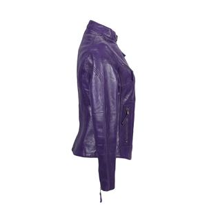Chaqueta Bomber de Cuero Genuino para Mujer, Diseño Exclusivo y Ajuste Cómodo, Chaquetas de Cuero con Estilo - Product Image 2
