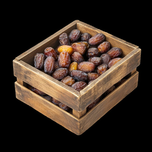 Plat de service en métal doré pour dattes, fruits secs et noix, idéal pour la maison et le Ramadan - Product Image 2