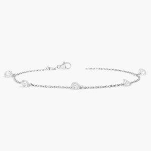Bracelet tendance en moissanite et diamants, chaîne en argent sterling 925 pour femme, bijou de mode, cadeau - Product Image 2