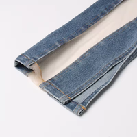 Pantalon en jean skinny noir personnalisé pour femme, coupe élégante à la cheville, taille haute, décontracté, fabriqué en 100 % coton
