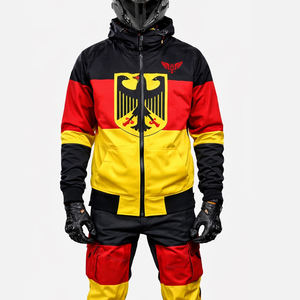 Combinaison de motocross personnalisée avec drapeau allemand, veste de moto personnalisée, équipement de moto avec aigle allemand, vêtements de sport tout-terrain pour hommes - Product Image 1