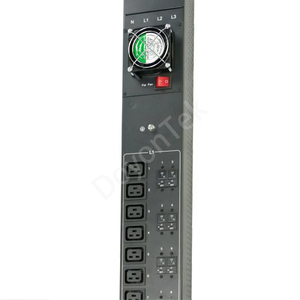 PDU de Rack DoyonTek de Venta Caliente, Trifásica, 24 Puertos, 90kw, Salida C19, 380v/415v, 125a, Enchufe Metálico Horizontal, Protección de Sobrecarga de 20a - Product Image 2