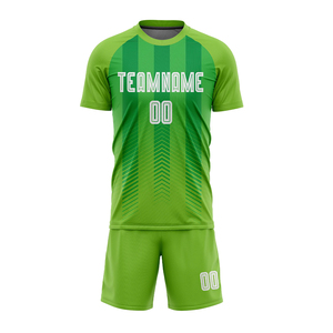 ชุดยูนิฟอร์มฟุตบอลแบบกำหนดเอง เสื้อและกางเกงขาสั้น ระบายอากาศ แห้งเร็ว แบบซับลิเมชั่น รับผลิตแบบ OEM แบรนด์ส่วนตัว ขายส่งจากโรงงาน - Product Image 1