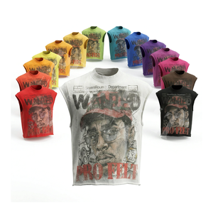 Camiseta de Manga Corta con Logotipo Personalizado en Pedrería, Estilo Vintage, 300 GSM, 100% Algodón, Color Liso, Cuello Redondo, Transpirable, Estilo Hip Hop - Product Image 1