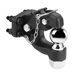 Gancio di traino combinato con capacità di carico di 20000 libbre, attacco per ricevitore con sfera da 2 5/16 pollici, compatibile con attacchi da 2,5 e 3 pollici. - Product Image 5