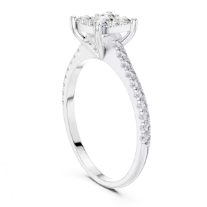 Anillo de Compromiso de Diamantes con Talla Personalizable, el Mejor Regalo para Mujeres - Product Image 2