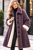 Pull en cachemire et laine pour femme, chaud et élégant, avec fourrure intérieure