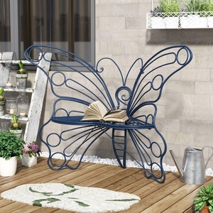 Banc de jardin en fer forgé résistant aux intempéries, design européen classique, 2 places, pour terrasse et jardin - Product Image 2