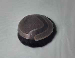 Toupet pour homme Taz Hair, 100% cheveux humains, densité 60%-150%, cheveux indiens Remy, résistant à l'eau, ondulations profondes douces - Product Image 4