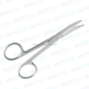 Tijeras Quirúrgicas Fomon Saber-Back Curvas Serradas de 5 Pulgadas en Acero Inoxidable para Rinoplastia, Instrumento de Cirugía Plástica - Product Image 4