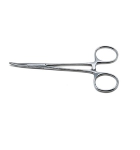 Pinzas Hemostáticas Curvas de Acero Inoxidable, Instrumentos Quirúrgicos Dentales con Bloqueo - Product Image 1