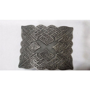 Hebillas de cinturón celta con nudo, acabado plateado antiguo, para kilt y cinturones de las Tierras Altas, al por mayor, las más vendidas - Product Image 2