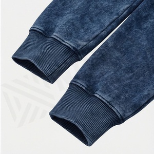 Survêtement confortable pour homme, effet délavé, respirant, vêtements de sport de haute qualité, personnalisable, pour la gym, le fitness, le streetwear et le jogging - Product Image 6