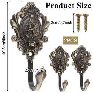 Crochets et rails muraux de luxe écologiques en aluminium finition or antique pour suspendre vêtements, manteaux, rideaux et clés - Product Image 6