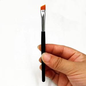 Cepillo de cejas con corte en ángulo, brocha para cejas y delineador de pelo amarillo y naranja, con nombre de marca personalizado - Product Image 4