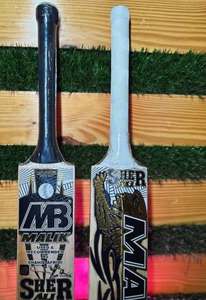 Batte de cricket en saule anglais Mb Malik Umz Sher ali Edition, légère, épaisseur 40 mm, avec housse de protection et grip supplémentaire - Product Image 4