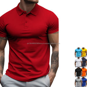 Camiseta Polo de Golf de Alta Calidad, Talla Grande, Lisa, de Verano, Manga Corta, Nueva, de Fabricantes, Camiseta Ajustada para Hombre - Product Image 2