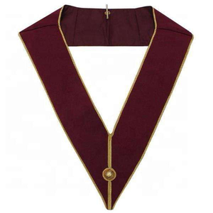 Collar de Regalia Masónica de Calidad Premium con Diseño Personalizado Mark Past Masters, Collar Masónico con Marca Masónica OEM en Venta, Talla OEM - Product Image 6