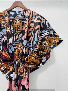 Premium Women's <b>Kaftan</b> <b>Maxi</b> Dress Stylish Light Cotton with Printed Floral Pattern for Beach and Holiday Wear Also for Girls - Product Image 2