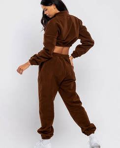 Dernier modèle de survêtement à capuche personnalisé pour femmes, survêtement de jogging, survêtements d'hiver en coton - Product Image 6