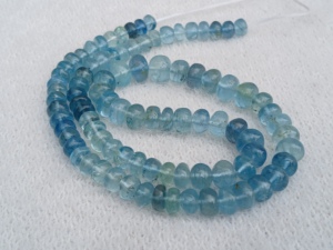 Cuentas Redondas Lisas de Aguamarina Natural Multicolor, Piedras Preciosas Auténticas de 5-7 mm, 16 Pulgadas, para Hacer Joyas, Pulseras, Collares, Brazaletes - Product Image 3