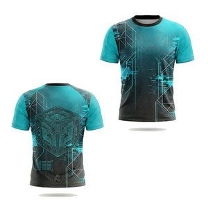 เสื้อยืดซับลิเมชั่นผู้ชาย |   เสื้อยืดกราฟิกสไตล์เทคแวร์ด้านหน้า |   เสื้อผ้าสตรีทแวร์พิมพ์ลายดิจิทัล |   ผ้าโพลีเอสเตอร์/คอตตอนแบบกำหนดเอง แห้งเร็ว - Product Image 4